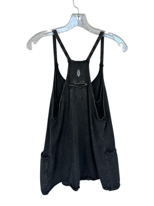 FP Movement Size XS Charcoal Cotton Blend razor back Pockets Back Zip Dress Charcoal / XS