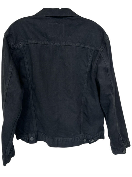 Levi Strauss & Co. Size M Black 100% Cotton Collar Pockets Buttons Jacket Black / M