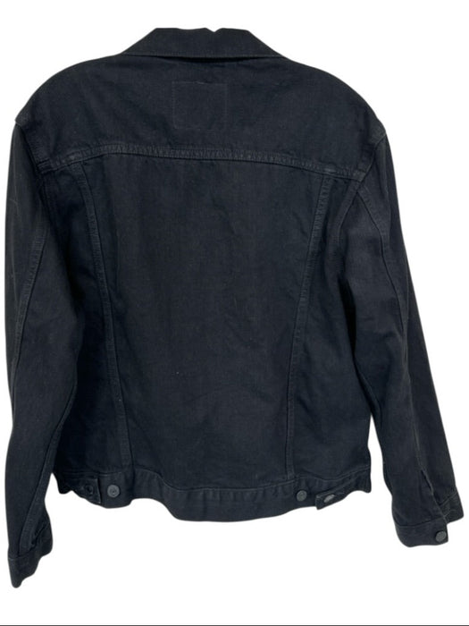 Levi Strauss & Co. Size M Black 100% Cotton Collar Pockets Buttons Jacket Black / M