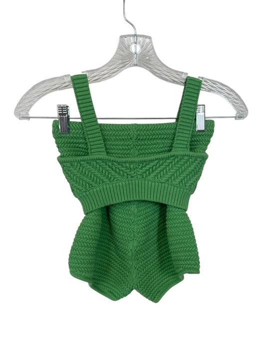 Ronny Kobo Size XS Green Viscose & Polyester Crochet High Waist Short Set Green / XS