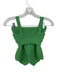 Ronny Kobo Size XS Green Viscose & Polyester Crochet High Waist Short Set Green / XS