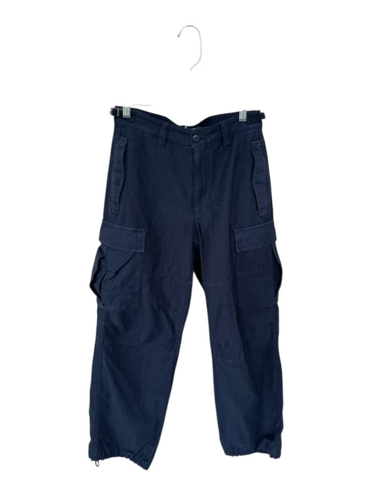 TNA Size 2 Navy Cotton Cargo Sinched Ankle Adjustable Waist Pants Navy / 2