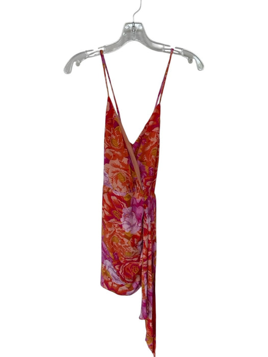 Lovers + Friends Size XXS Pink & Orange Rayon & Viscose Spaghetti Strap Dress Pink & Orange / XXS