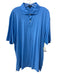Peter Millar Size L Light blue Cotton Solid Polo Men's Short Sleeve Light blue / L
