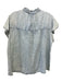 Rails Size Large Acid Wash Lyocell blend Long Sleeve Button Front Ruffles Top Acid Wash / Large