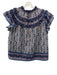 Sea New York Size Medium Blue, Purple, Pink Cotton Blend Ruffle Cap Sleeve Top Blue, Purple, Pink / Medium