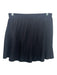 Spanx Size Large Black Polyester Blend Elastic Waist Micropleated Shorts Skirt Black / Large