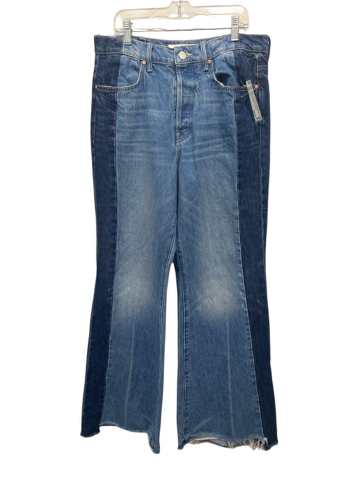 Mother Superior Size 29 Medium & Dark Wash Cotton Denim High Rise Raw Hem Jeans Medium & Dark Wash / 29