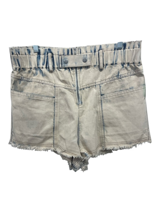 Sea New York Size 8 Acid Wash Cotton Denim High Rise Pleated Pockets Shorts Acid Wash / 8
