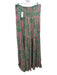 Ba&sh Size Medium Green, Pink, Yellow Cotton Halter Neck Paisley Tiered Dress Green, Pink, Yellow / Medium