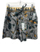 Ulla Johnson Size 10 Black, Teal, Yellow Cotton High Rise Floral Pleated Shorts Black, Teal, Yellow / 10