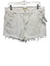 Madewell Size 29 White Cotton Denim High Rise Raw Hem Pockets Shorts White / 29