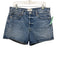 Agolde Size 30 Medium Wash Cotton Denim High Rise Distressed Pockets Shorts Medium Wash / 30