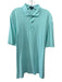 Peter Millar Size L Green Cotton Solid Polo Men's Short Sleeve Green / L