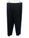 Worth Size 14 Black Cotton Side Zip Wide Leg Trouser Pants Black / 14