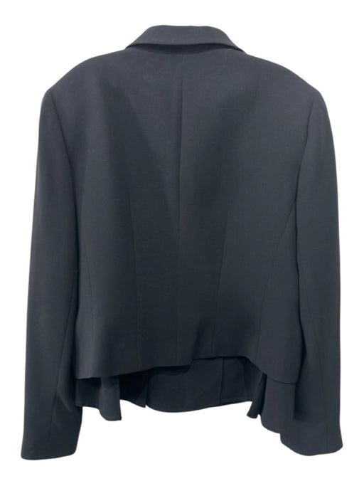 Worth Size XL Black & Silver Polyester Silver Studs Pleated Blazer Skirt Set Black & Silver / XL