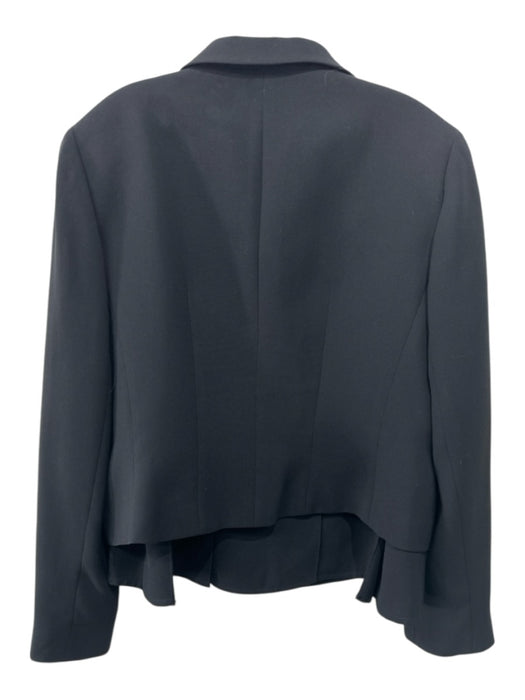 Worth Size XL Black & Silver Polyester Silver Studs Pleated Blazer Skirt Set Black & Silver / XL