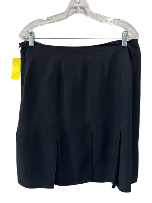 Worth Size XL Black & Silver Polyester Silver Studs Pleated Blazer Skirt Set Black & Silver / XL