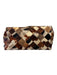 Longchamp Brown, Black, Cream Nylon fur print Patchwork Tote Luggage Brown, Black, Cream