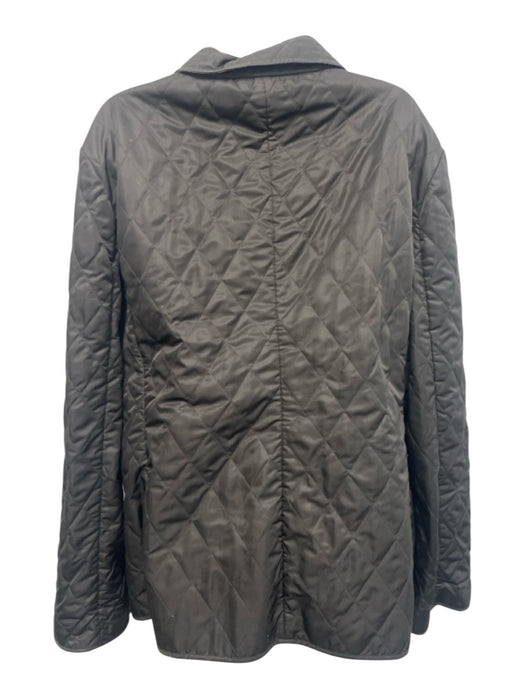 Burberry Size XL Black Polyester & Cotton Diamond Quilted nova check lining Coat Black / XL