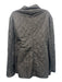 Burberry Size XL Black Polyester & Cotton Diamond Quilted nova check lining Coat Black / XL