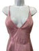 Jovani Size 14 Pink Polyester Spaghetti Strap Metallic Thread A Line Gown Pink / 14