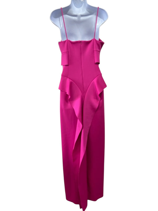 Black Halo Eve Size 12 Hot pink Polyamide & Elastane Spaghetti Strap Gown Hot pink / 12