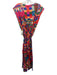 Farm Rio Size L Multi Cotton Geometric Pattern Sleeveless Shoulder Pads Dress Multi / L