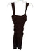 Reformation Size XS Brown Rayon Sleeveless Gathered Maxi Dress Brown / XS