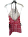 Self-Portrait Size 2 Red & Black Cotton Blend Tweed Cut Out Sides Mini Dress Red & Black / 2