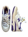 New Balance Shoe Size 7.5 White & Purple Leather Lace Up Athletic Sneakers White & Purple / 7.5