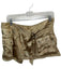 Free People Size 2 Gold Polyester Buckle Cargo Shiny Skirt Gold / 2