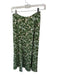 Reformation Size 0 Green & Tan Rayon Back Zip Flowers Maxi Skirt Green & Tan / 0