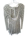 Free People Size XS Cream & Black Lace Long Sleeve Low Back Slip Dress Cream & Black / XS