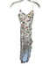 Amanda Uprichard Size XS Cream & Multi Polyester Strapless Botanical slit Gown Cream & Multi / XS