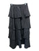 Show Me Your Mumu Size S Black Polyester & Nylon 1/2 Puff Sleeve Crop Skirt Set Black / S