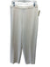 St John Size 16 Cream No Fabric Tag Knit Elastic Waist High Waist Straight Pants Cream / 16