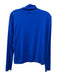 St. John Size L Royal Blue Nylon Blend Long Sleeve Turtleneck Fitted Top Royal Blue / L