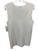 St. John Size L Cream Wool Blend Ribbed Sleeveless Scoop Neck Tank Top Cream / L