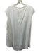 St. John Size M White Acetate Cap Sleeve Paneled Back Zip High Low Top White / M