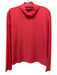 St. John Size L Orange Nylon Blend Long Sleeve Turtleneck Fitted Top Orange / L
