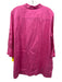 Rena Lange Size 14 Pink Linen 3/4 Flare Sleeve Floral Embroidery Lace Up Top Pink / 14