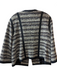 Chanel Size 46 Navy, Burgundy & Multi Cotton Blend Tweed Trim Detail Jacket Navy, Burgundy & Multi / 46