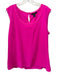 St. John Hot pink Wool & Silk Sleeveless Tank Textured Button Front Jacket Set Hot pink / 14