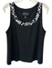 St. John Size L / 14 Black, White & Tan Wool Blend Rib Knit Tank Sweater Set Black, White & Tan / L / 14