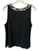 St. John Size L / 14 Black, White & Tan Wool Blend Rib Knit Tank Sweater Set Black, White & Tan / L / 14