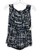St. John Black, Tan & White Wool & Silk Sleeveless Spotted Tank Jacket Set Black, Tan & White / 10