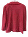 St. John Red Orange Wool & Rayon Ribbed Knit Tank One Button Jacket Set Red Orange / L / 14