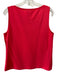 St. John Red Orange Wool & Rayon Ribbed Knit Tank One Button Jacket Set Red Orange / L / 14