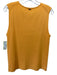 St. John Size L Orange & Silver Cashmere Ribbed Knit Tank Cardigan Sweater Set Orange & Silver / L